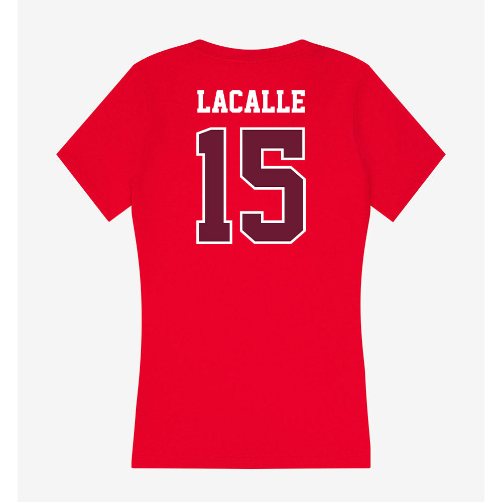 AAMU - NCAA Softball : Josefina Lacalle - Women's V-Neck T-Shirt-1