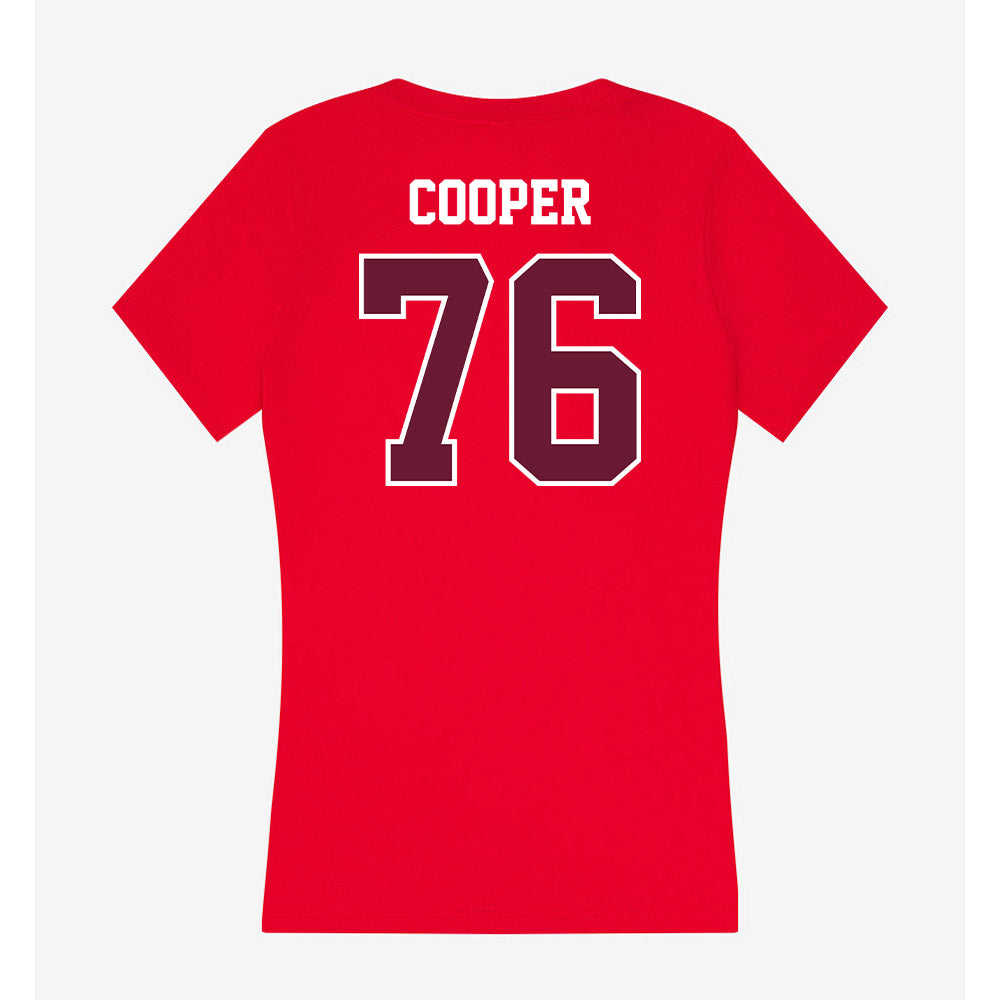 AAMU - NCAA Football : Kapone Cooper - Women's V-Neck T-Shirt-1