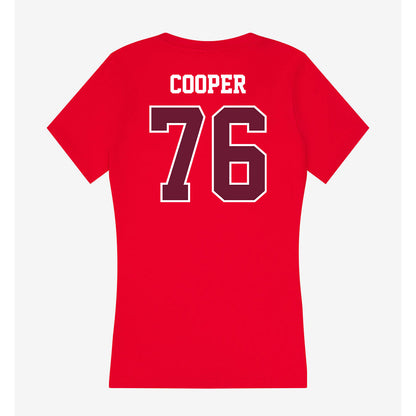 AAMU - NCAA Football : Kapone Cooper - Women's V-Neck T-Shirt-1