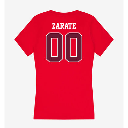 AAMU - NCAA Softball : Arianna Zarate - Women's V-Neck T-Shirt-1