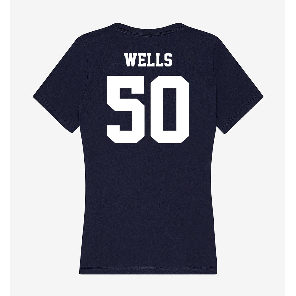 Jackson State - NCAA Football : Tymon Wells - Women's V-Neck T-Shirt-1