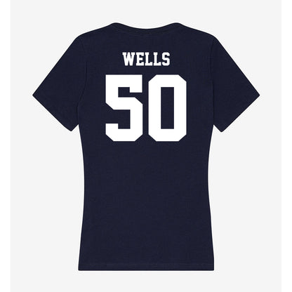 Jackson State - NCAA Football : Tymon Wells - Women's V-Neck T-Shirt-1