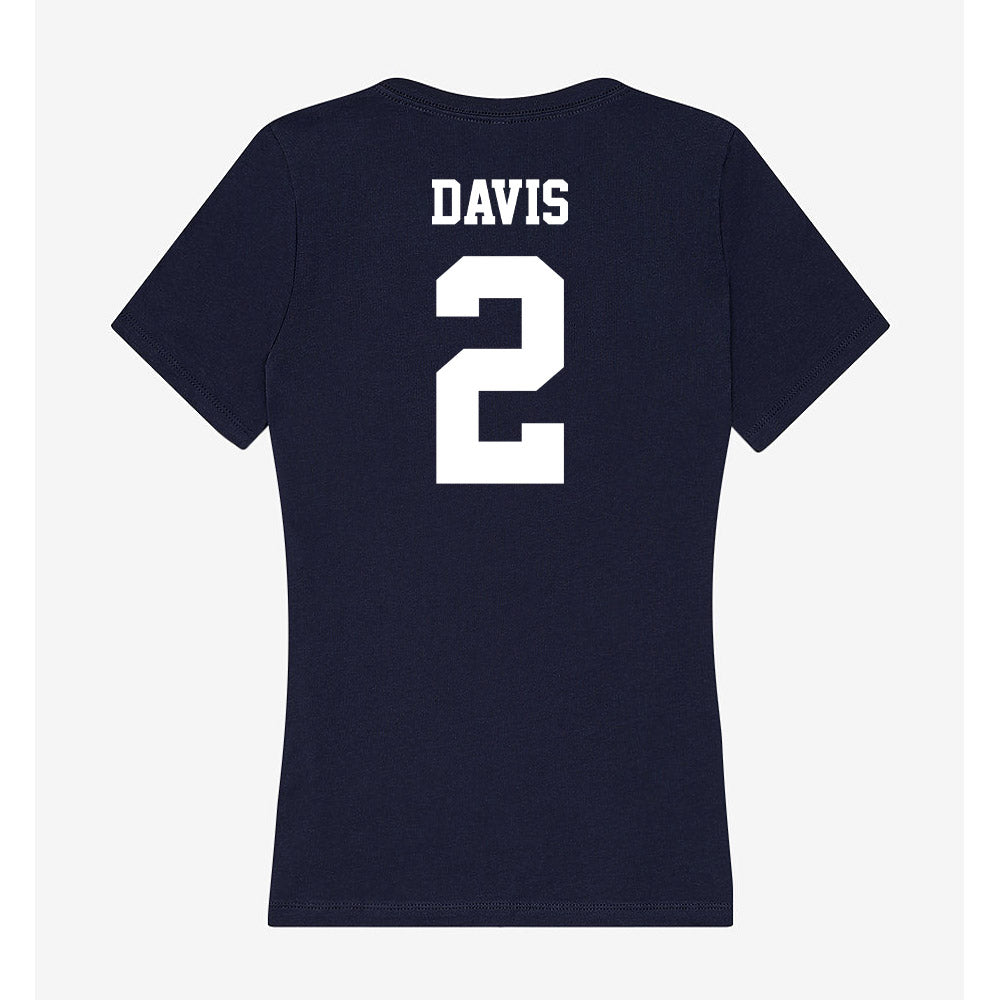 Jackson State - NCAA Baseball : Coron Davis - Women's V-Neck T-Shirt-1