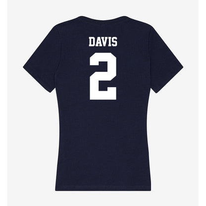 Jackson State - NCAA Baseball : Coron Davis - Women's V-Neck T-Shirt-1