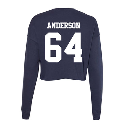 Jackson State - NCAA Football : Ryan Anderson - Women's Cropped Crew Fleece-1