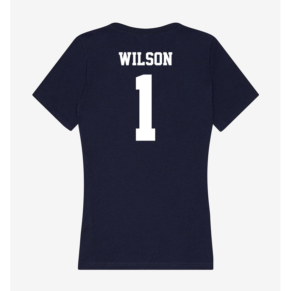 Jackson State - NCAA Baseball : TJ Wilson - Women's V-Neck T-Shirt-1