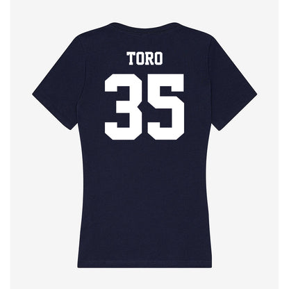 Jackson State - NCAA Baseball : Manuel Toro - Women's V-Neck T-Shirt-1