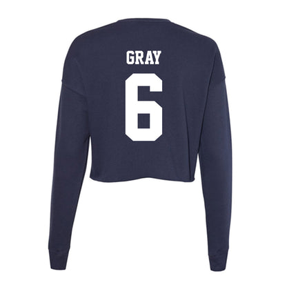 Jackson State - NCAA Baseball : Trey Gray - Women's Cropped Crew Fleece-1