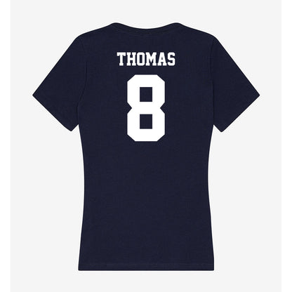Jackson State - NCAA Men's Basketball : Dionjahe Thomas - Women's V-Neck T-Shirt-1