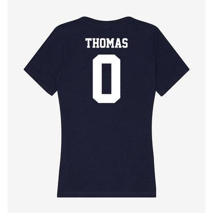 Jackson State - NCAA Cheerleading : Jimisha Thomas - Women's V-Neck T-Shirt-1