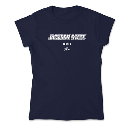 Jackson State - NCAA Women's Soccer : Kianah Farmer - Soft Style Women’s T-Shirt-0