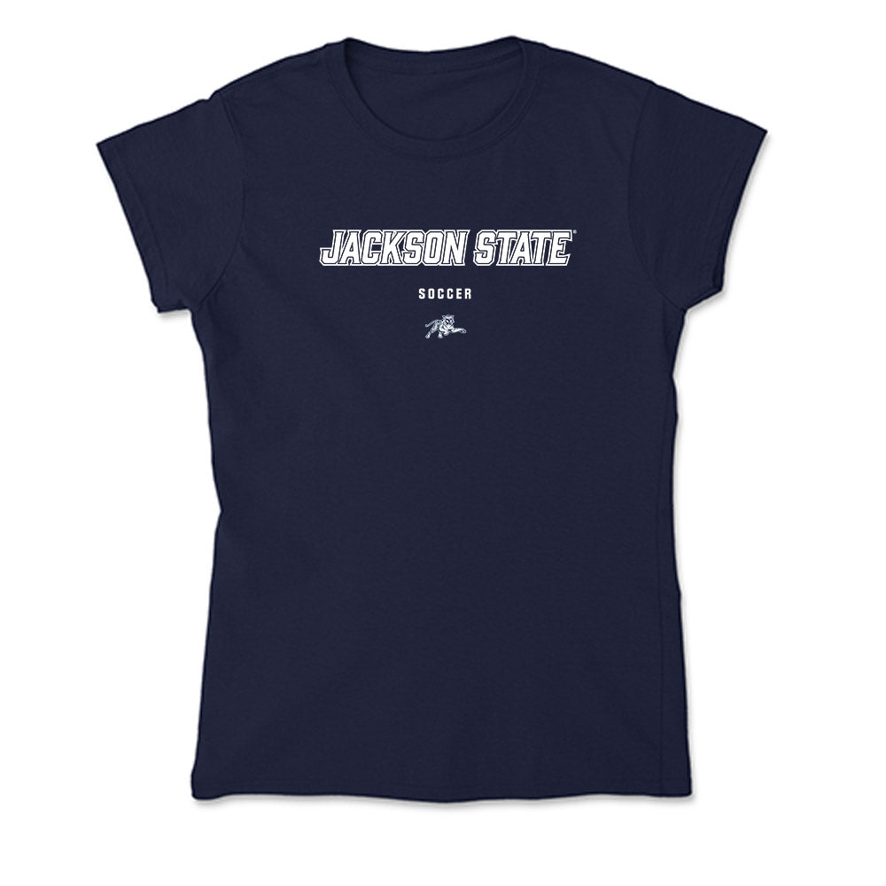 Jackson State - NCAA Women's Soccer : India Wilson - Soft Style Women’s T-Shirt-0