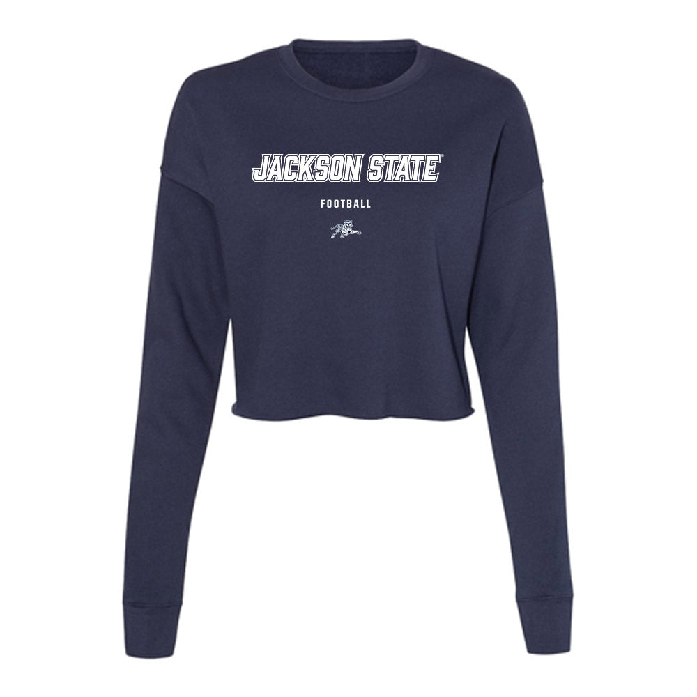 Jackson State - NCAA Football : Ryan Anderson - Women's Cropped Crew Fleece-0