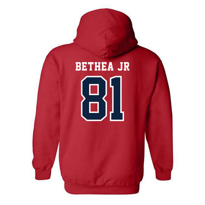 Stony Brook - NCAA Football : Frenchmon Bethea Jr - Classic Shersey Hooded Sweatshirt-1