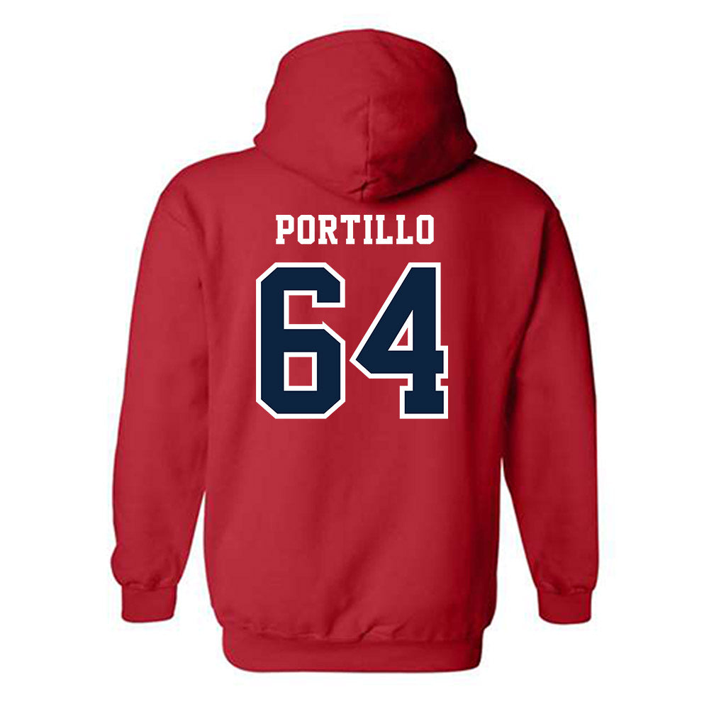 Stony Brook - NCAA Football : Angelo Portillo - Classic Shersey Hooded Sweatshirt-1