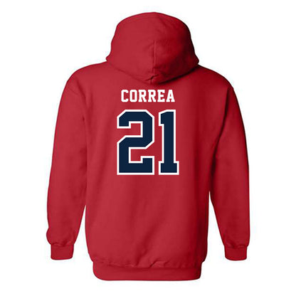 Stony Brook - NCAA Men's Lacrosse : Gary Correa - Classic Shersey Hooded Sweatshirt-1