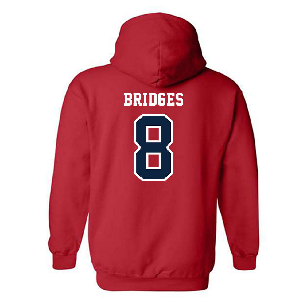 Stony Brook - NCAA Baseball : Reilly Bridges - Classic Shersey Hooded Sweatshirt-1