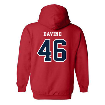 Stony Brook - NCAA Baseball : Brett davino - Classic Shersey Hooded Sweatshirt-1