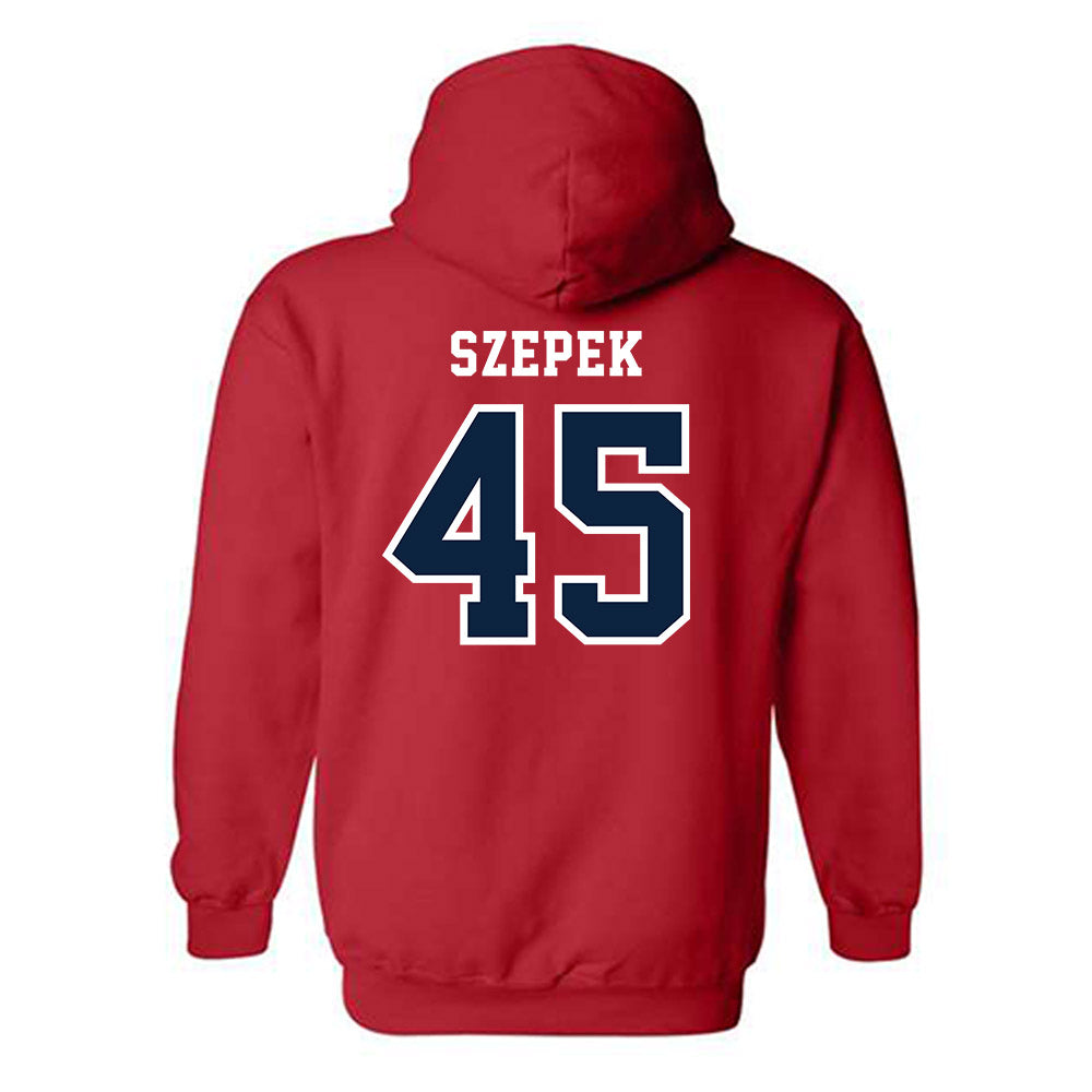 Stony Brook - NCAA Baseball : Luke Szepek - Classic Shersey Hooded Sweatshirt-1