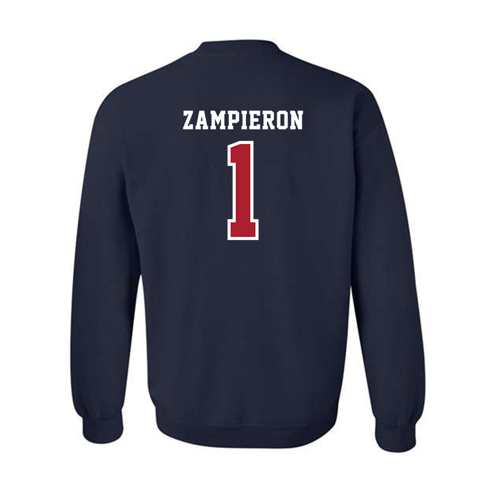 Stony Brook - NCAA Baseball : Nick Zampieron - Classic Shersey Crewneck Sweatshirt-1