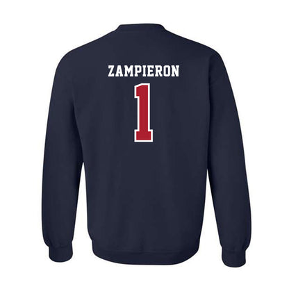 Stony Brook - NCAA Baseball : Nick Zampieron - Classic Shersey Crewneck Sweatshirt-1