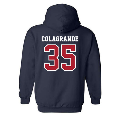 Stony Brook - NCAA Baseball : Aidan Colagrande - Classic Shersey Hooded Sweatshirt-1