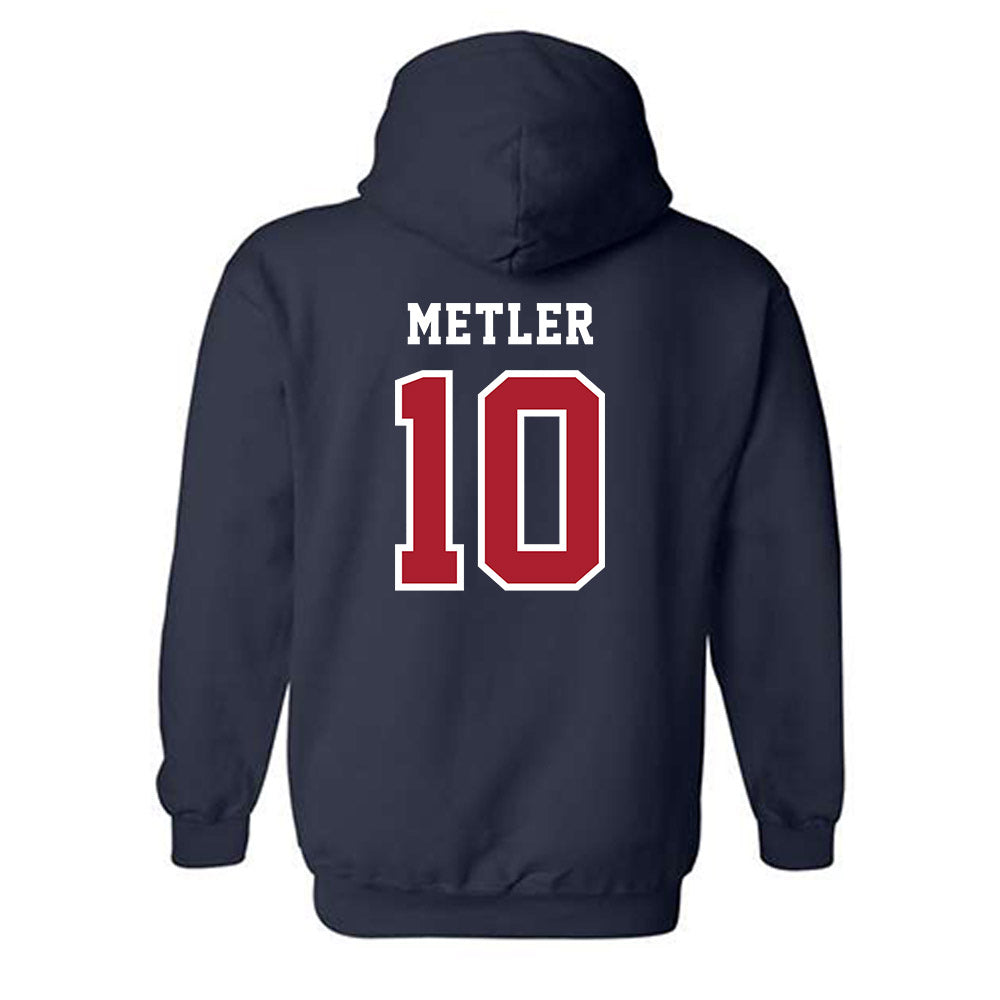 Stony Brook - NCAA Men's Lacrosse : Reid Metler - Classic Shersey Hooded Sweatshirt-1