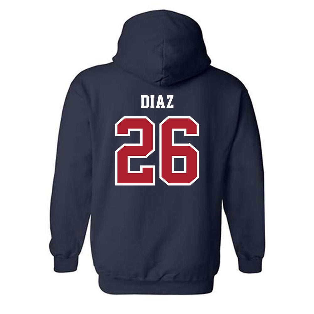 Stony Brook - NCAA Baseball : Patrick Diaz - Classic Shersey Hooded Sweatshirt-1