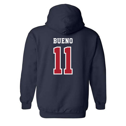 Stony Brook - NCAA Football : Khalid Bueno - Classic Shersey Hooded Sweatshirt-1