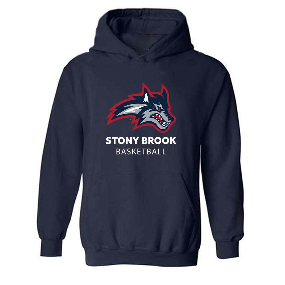 Stony Brook - NCAA Men's Basketball : Bryan Ndjonga - Classic Shersey Hooded Sweatshirt-0