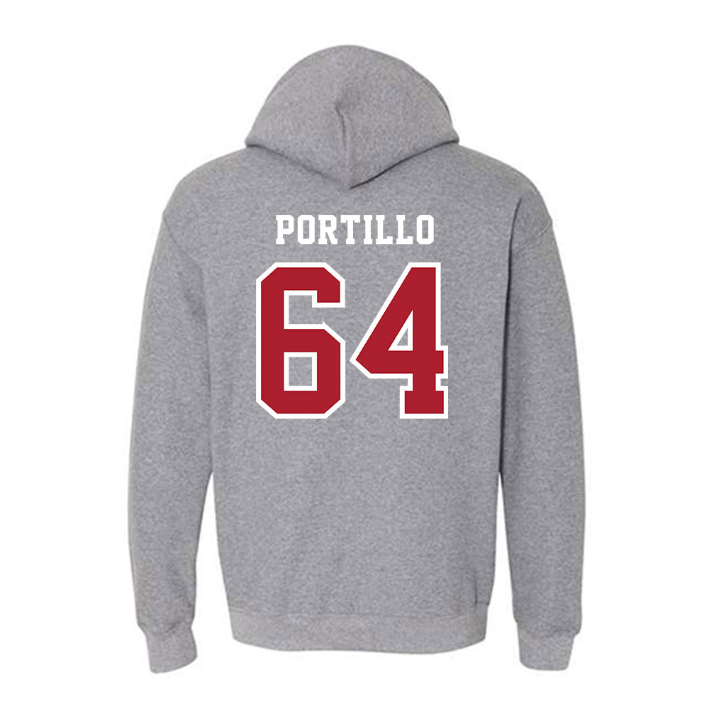 Stony Brook - NCAA Football : Angelo Portillo - Classic Shersey Hooded Sweatshirt-1