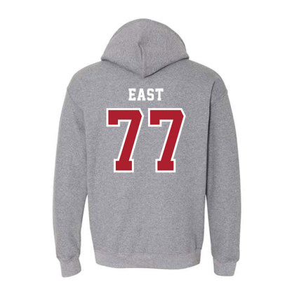 Stony Brook - NCAA Men's Lacrosse : Kyan East - Classic Shersey Hooded Sweatshirt-1