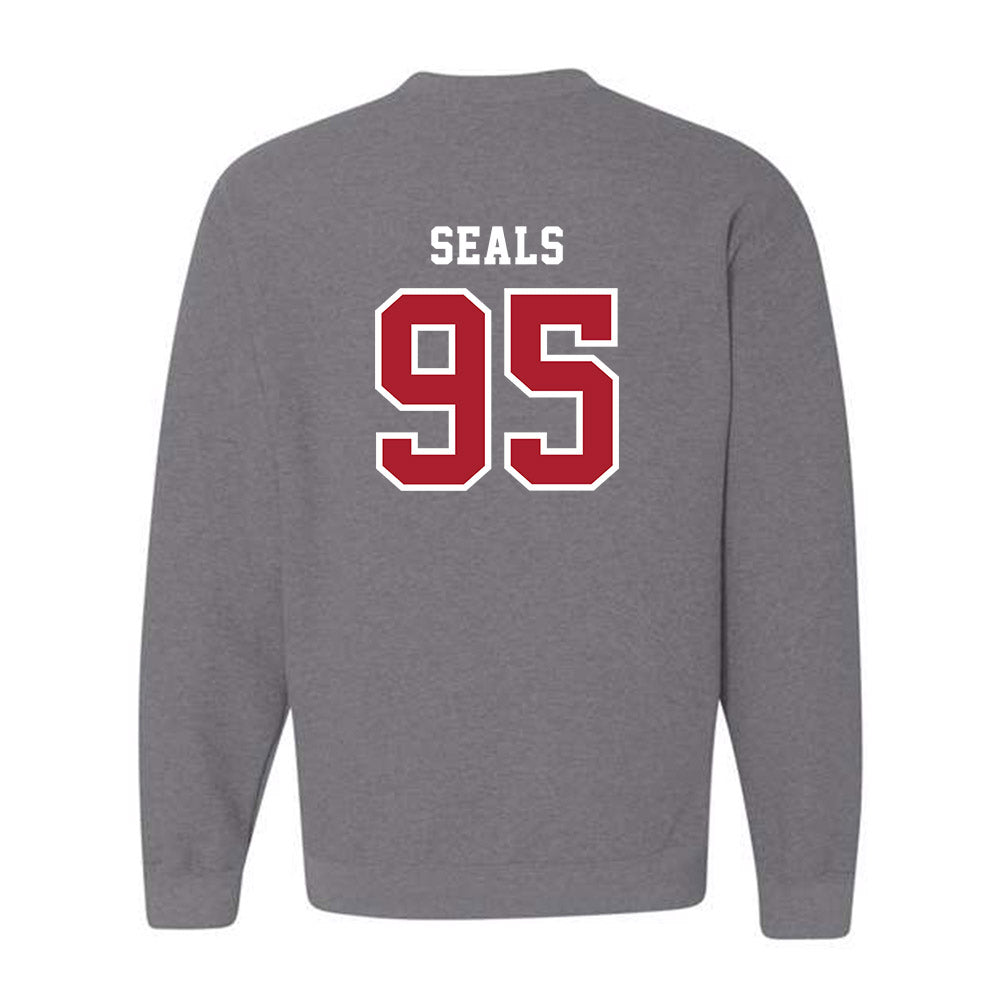 Stony Brook - NCAA Football : Moe Seals - Classic Shersey Crewneck Sweatshirt-1