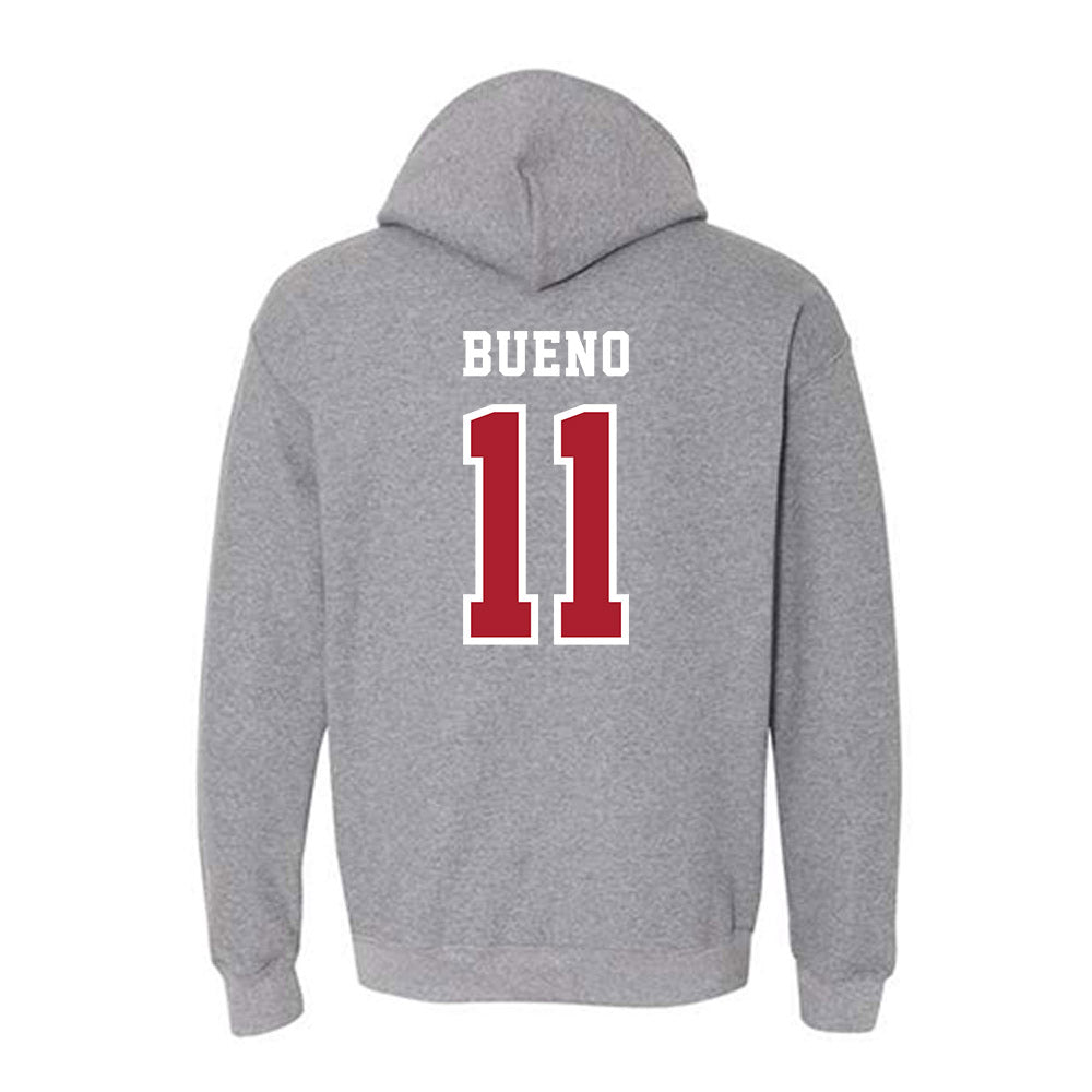 Stony Brook - NCAA Football : Khalid Bueno - Classic Shersey Hooded Sweatshirt-1