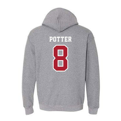 Stony Brook - NCAA Women's Basketball : Johanna Potter - Classic Shersey Hooded Sweatshirt-1