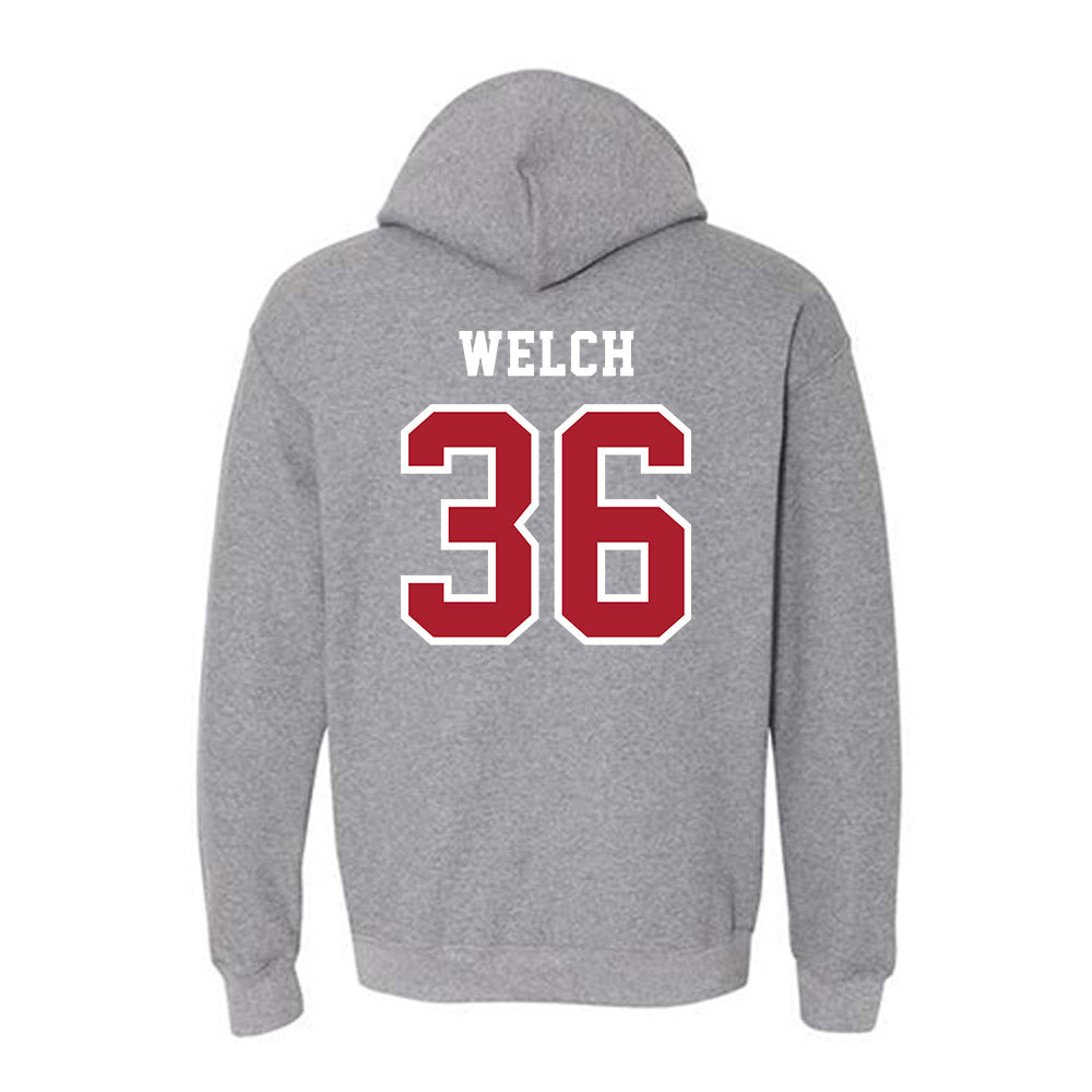 Stony Brook - NCAA Baseball : Jordan Welch - Classic Shersey Hooded Sweatshirt-1
