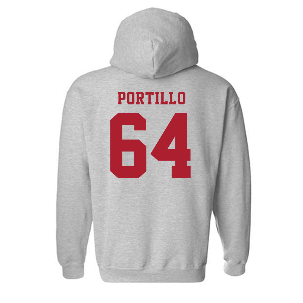 Stony Brook - NCAA Football : Angelo Portillo - Hooded Sweatshirt-1