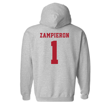 Stony Brook - NCAA Baseball : Nick Zampieron - Hooded Sweatshirt-1