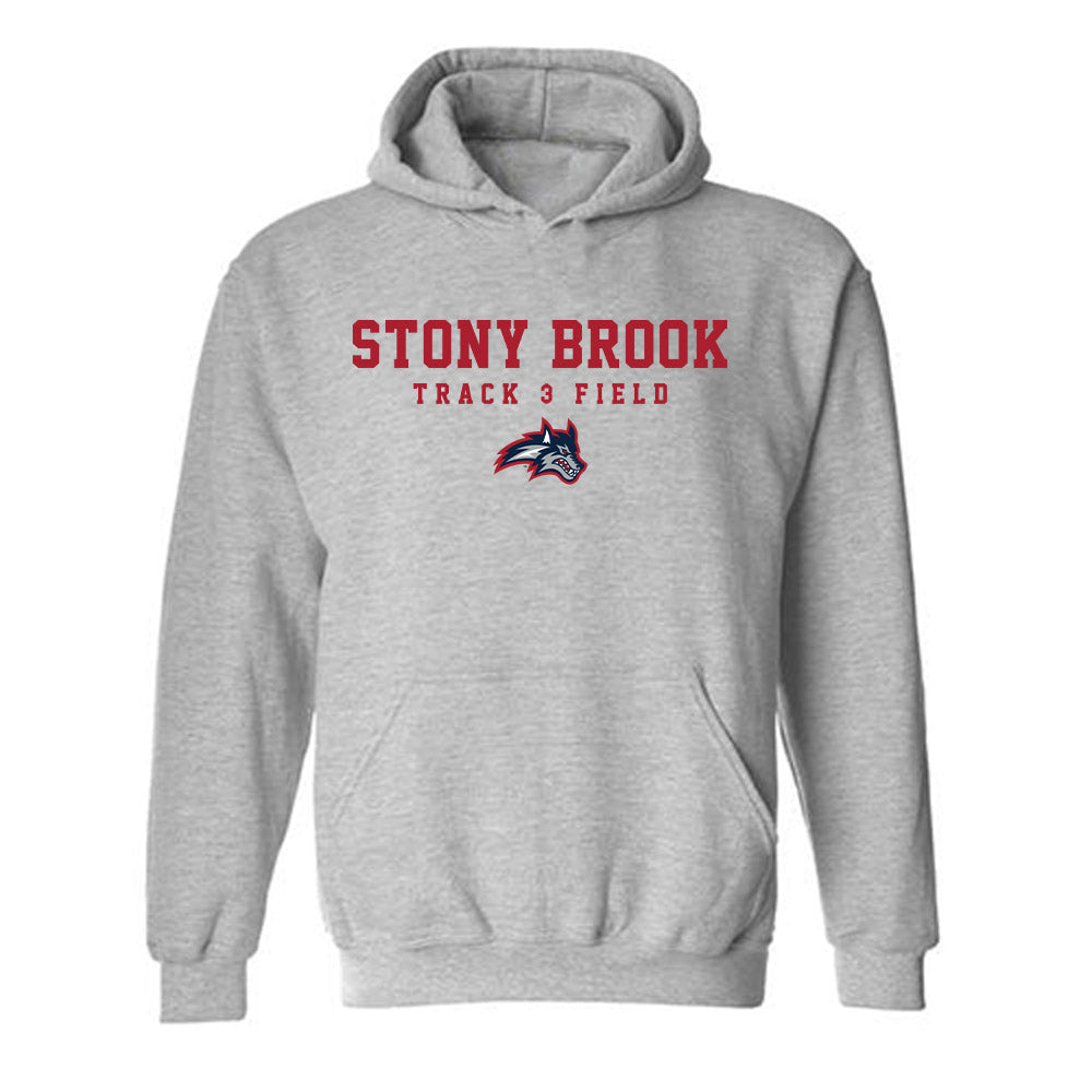 Stony Brook - NCAA Men's Track & Field : Mason Derrig - Hooded Sweatshirt-0