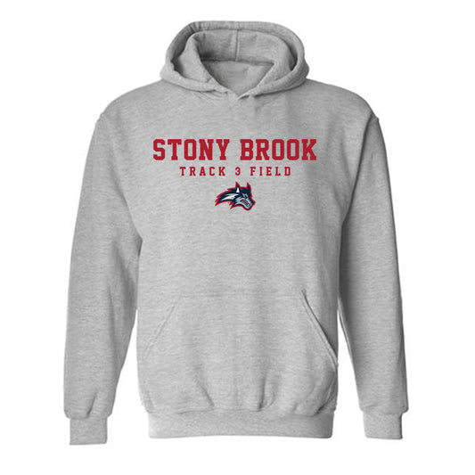 Stony Brook - NCAA Men's Track & Field : Mason Derrig - Hooded Sweatshirt-0