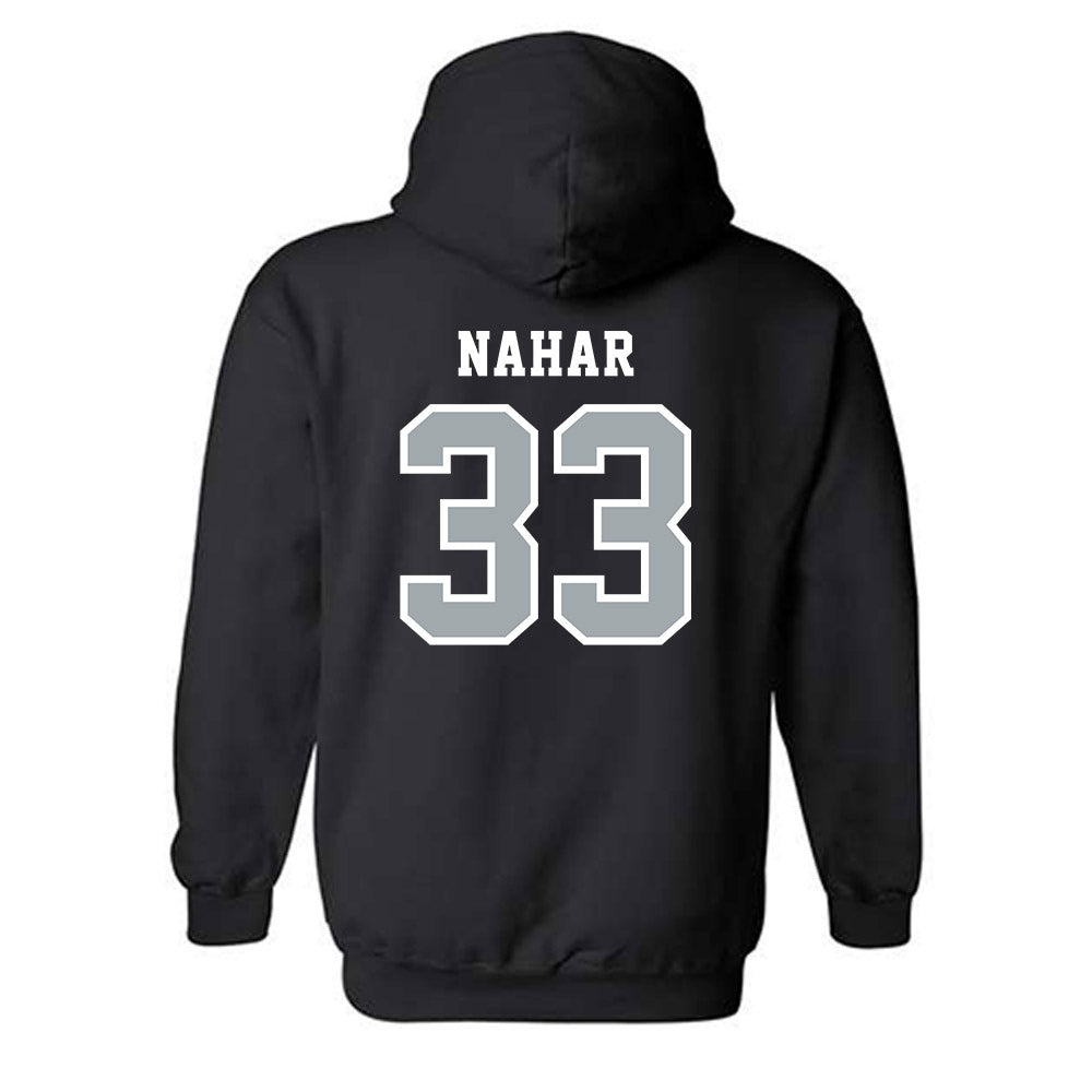 Stony Brook - NCAA Men's Basketball : Leon Nahar - Classic Shersey Hooded Sweatshirt-1