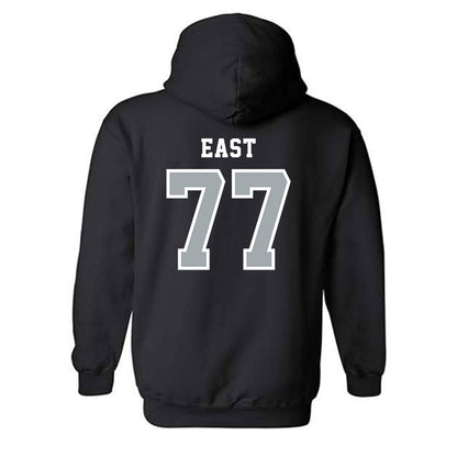 Stony Brook - NCAA Men's Lacrosse : Kyan East - Classic Shersey Hooded Sweatshirt-1