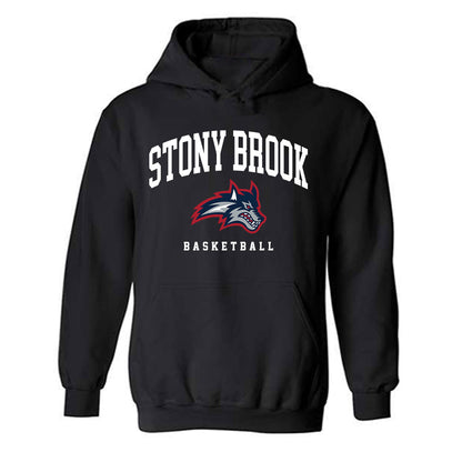 Stony Brook - NCAA Men's Basketball : Bryan Ndjonga - Classic Shersey Hooded Sweatshirt-0