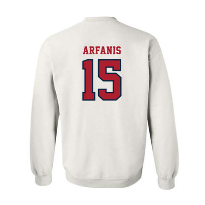 Stony Brook - NCAA Football : Christopher Arfanis - Classic Shersey Crewneck Sweatshirt-1