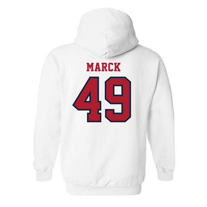Stony Brook - NCAA Football : Mason Marck - Classic Shersey Hooded Sweatshirt-1