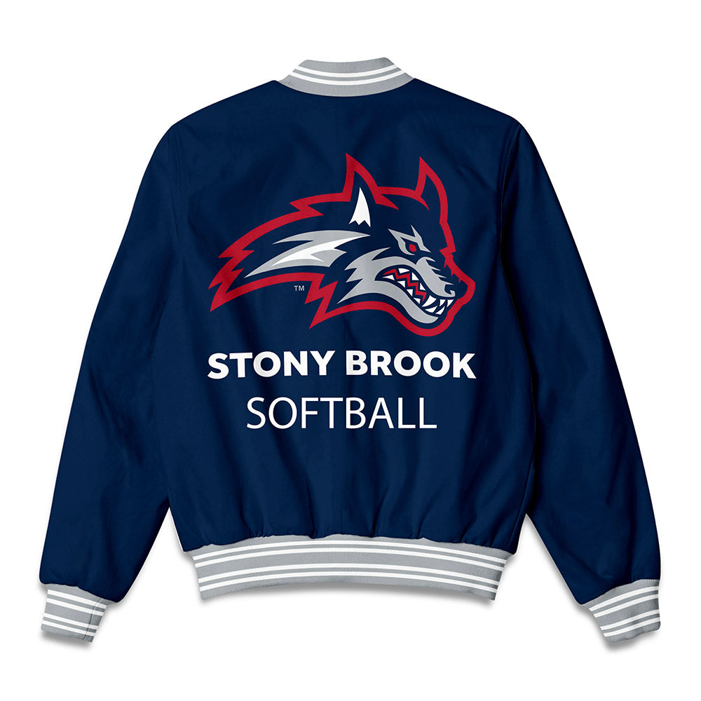 Stony Brook - NCAA Softball : Mia Vannelli - Bomber Jacket-1