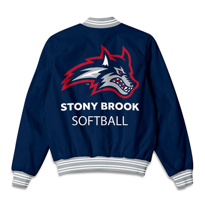 Stony Brook - NCAA Softball : Mia Vannelli - Bomber Jacket-1