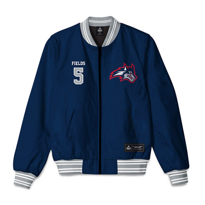 Stony Brook - NCAA Men's Basketball : Kenny Fields - Bomber Jacket-0