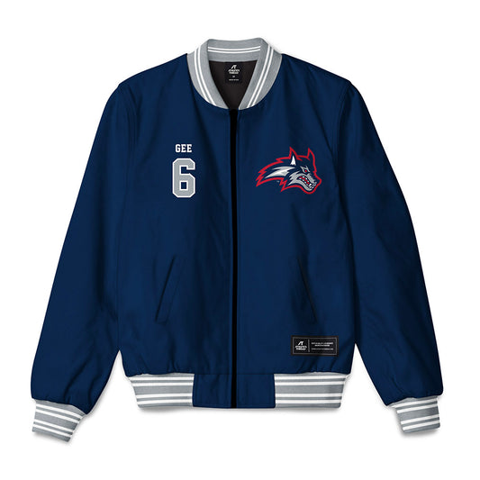 Stony Brook - NCAA Women's Lacrosse : Haley Gee - Bomber Jacket-0