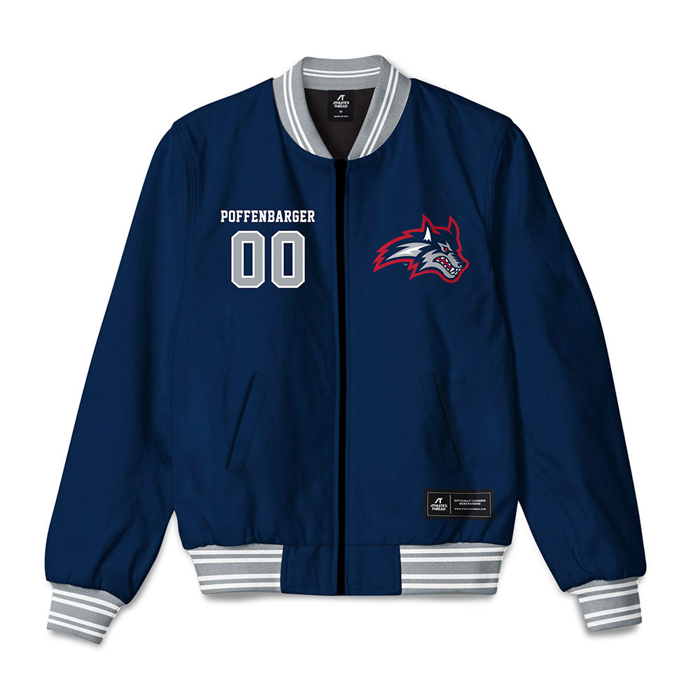 Stony Brook - NCAA Football : Brittin Poffenbarger - Bomber Jacket-0